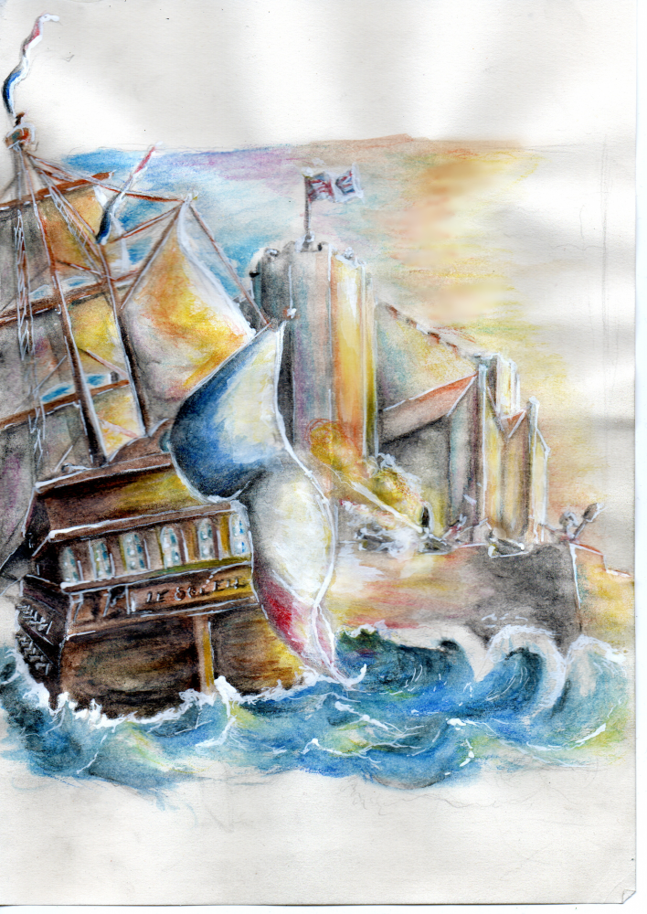Illustration: Seeschlacht 1