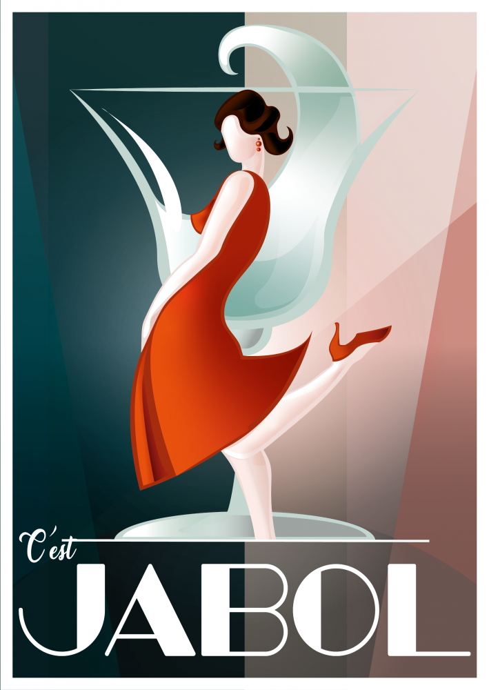 Illustration: Werbeplakat Art Deco 1