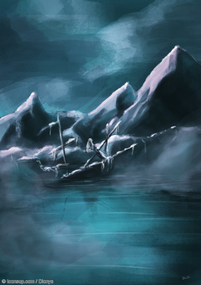 Illustration: Arktis Skizze 1