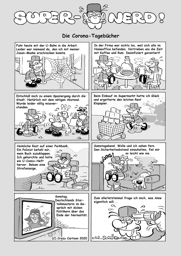 Comic: Super-Nerd: Die Corona-Tagebücher 1