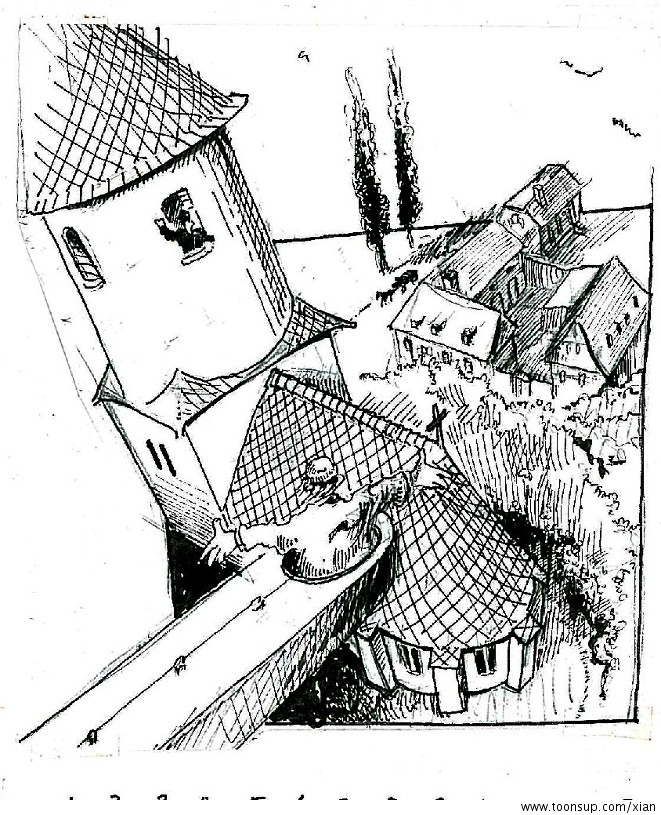 Illustration: Round'a'World - Kirche ums Dorf 1