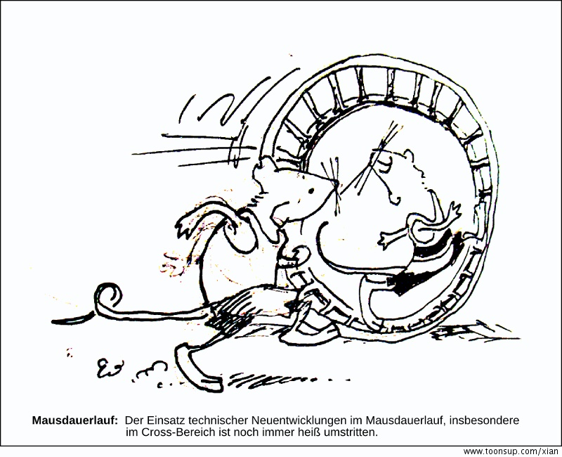 Cartoon: Lauftechnik is alles 1