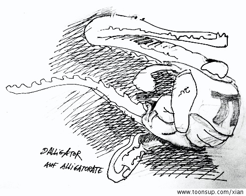 Cartoon: Renntier 1