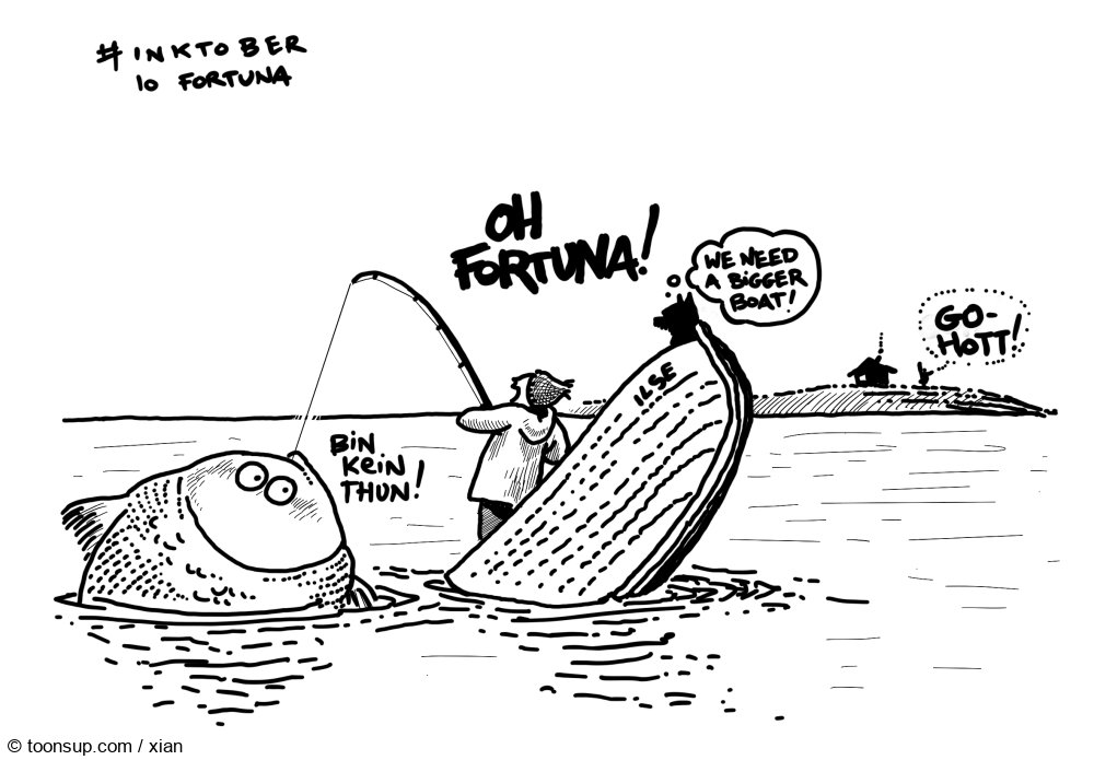 Cartoon: #inktober 10 fortunfortune 1