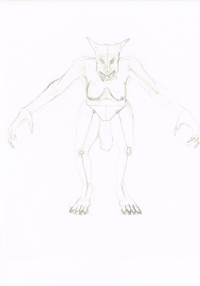 Concept Art / Character Design: Konzept: Werwolf aus TES5 Skyrim 2