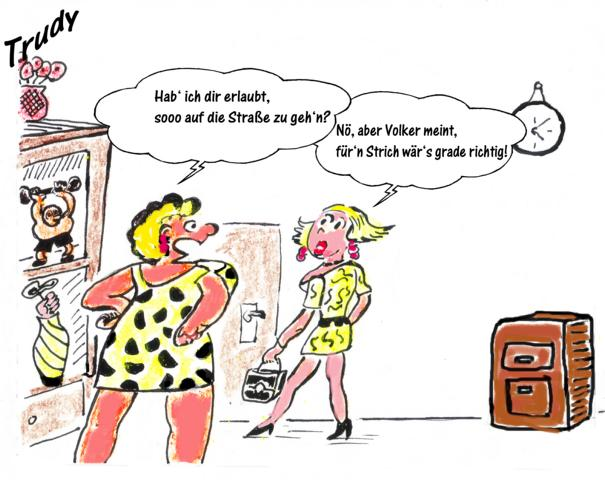 Cartoon: Trudy, die kleine Naive 1