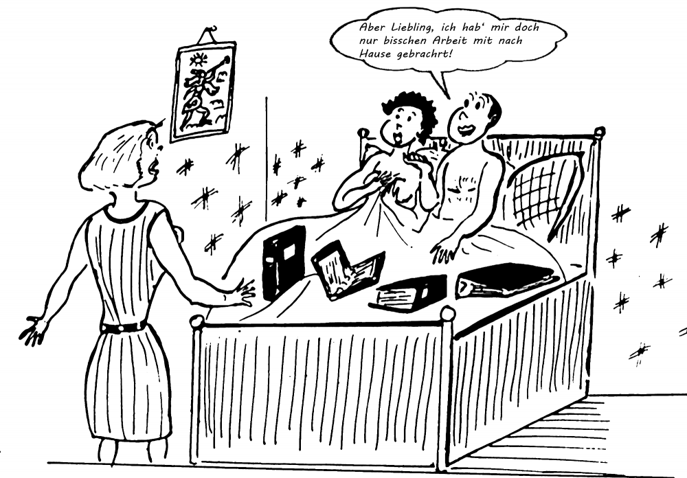Cartoon: Heimarbeit 1