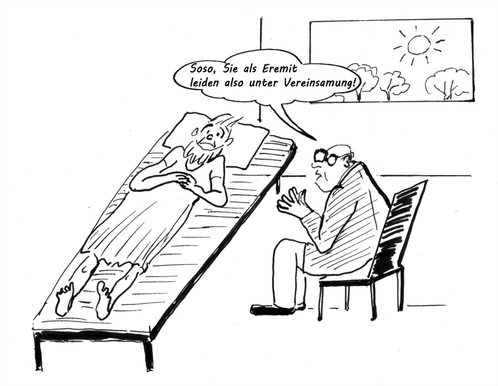 Cartoon: Beim Seelenklempner 1
