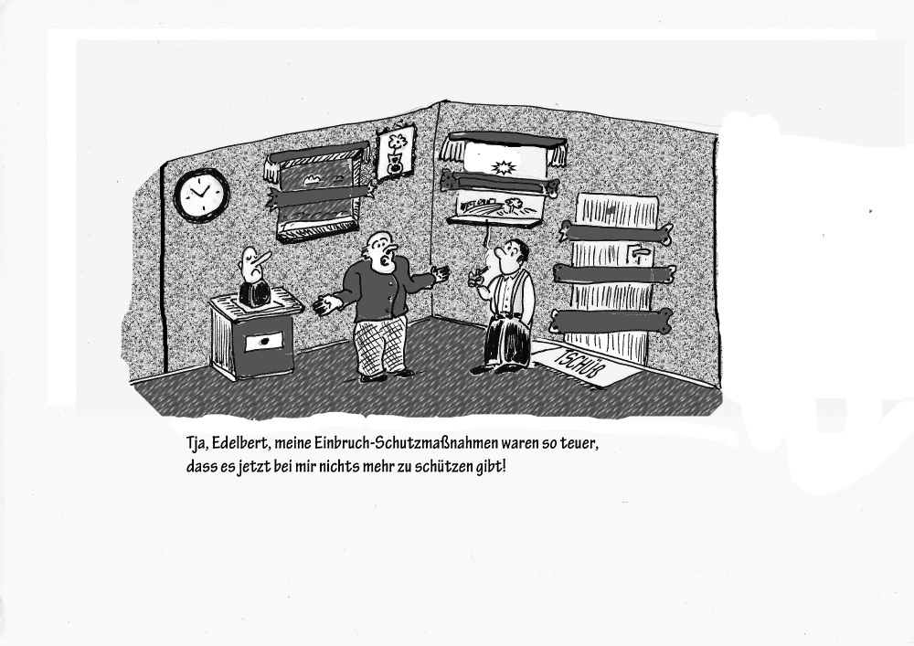 Cartoon: Einbruchsicher 1