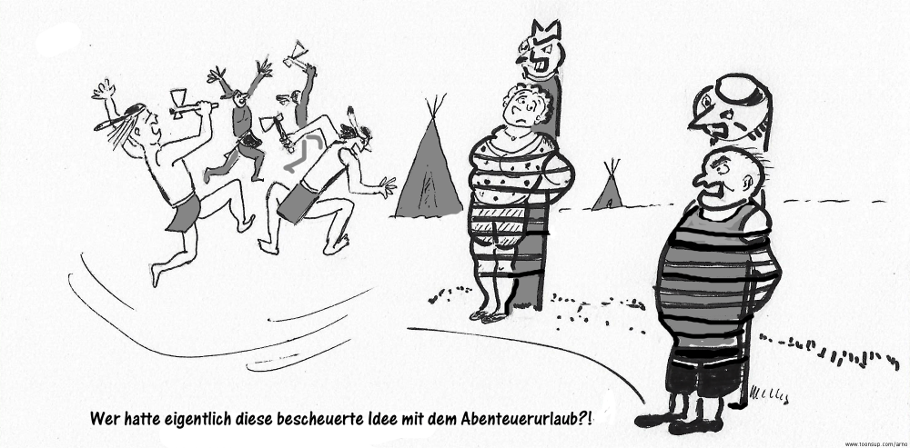 Cartoon: In der Freizeit 1