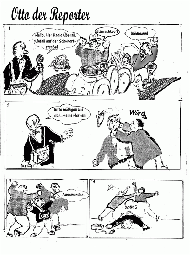 Comic: Otto, der rasende Reporter - Autounfall - 2. Versuch 1