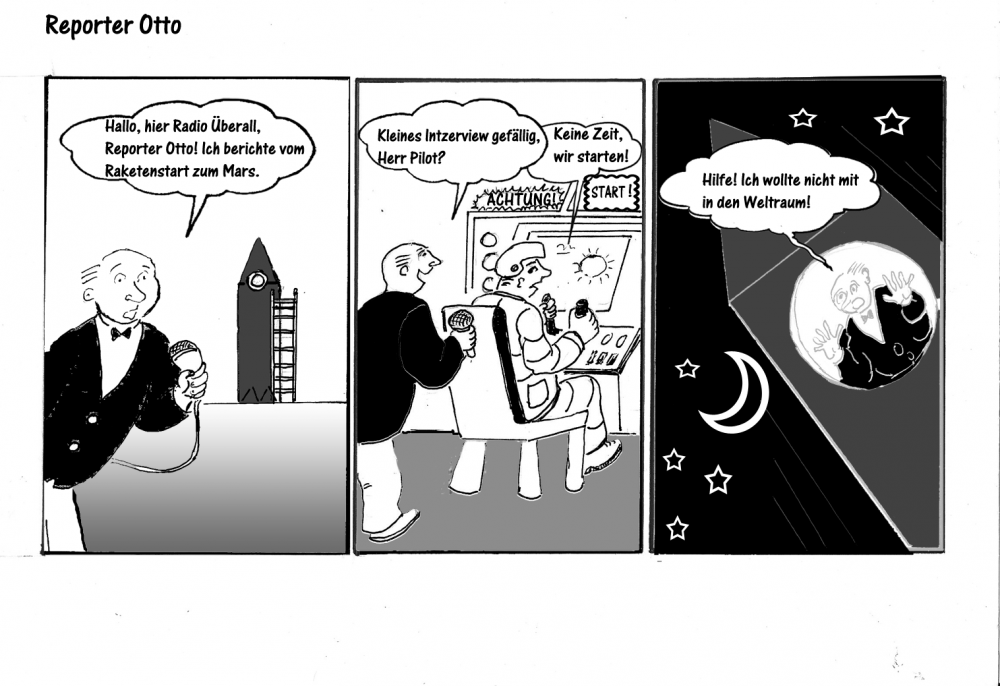 Comic: Reporter Otto - Ab in den Weltraum 1