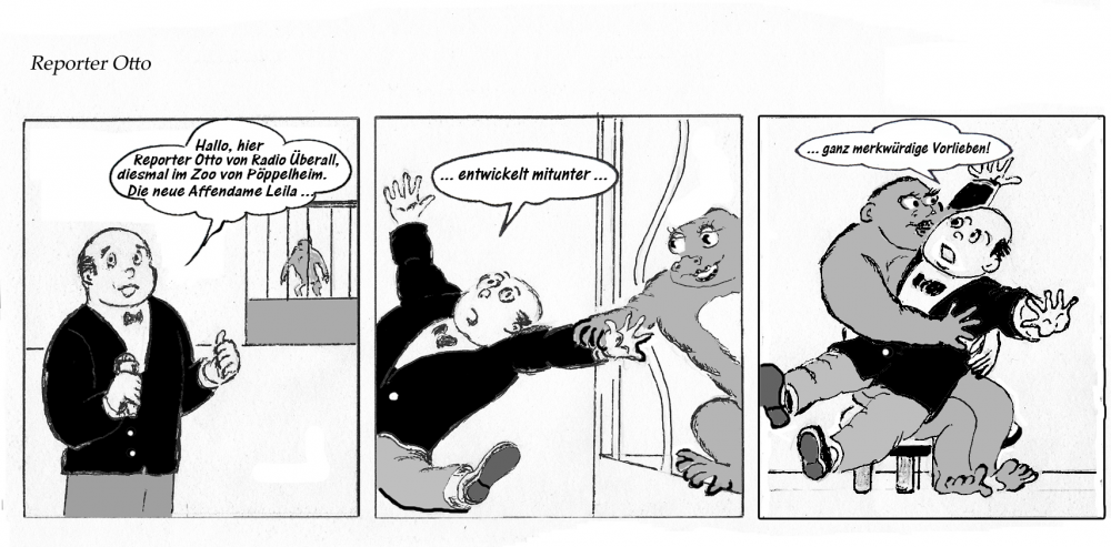 Comic: Affenliebe oder Neulich im Zoo 1