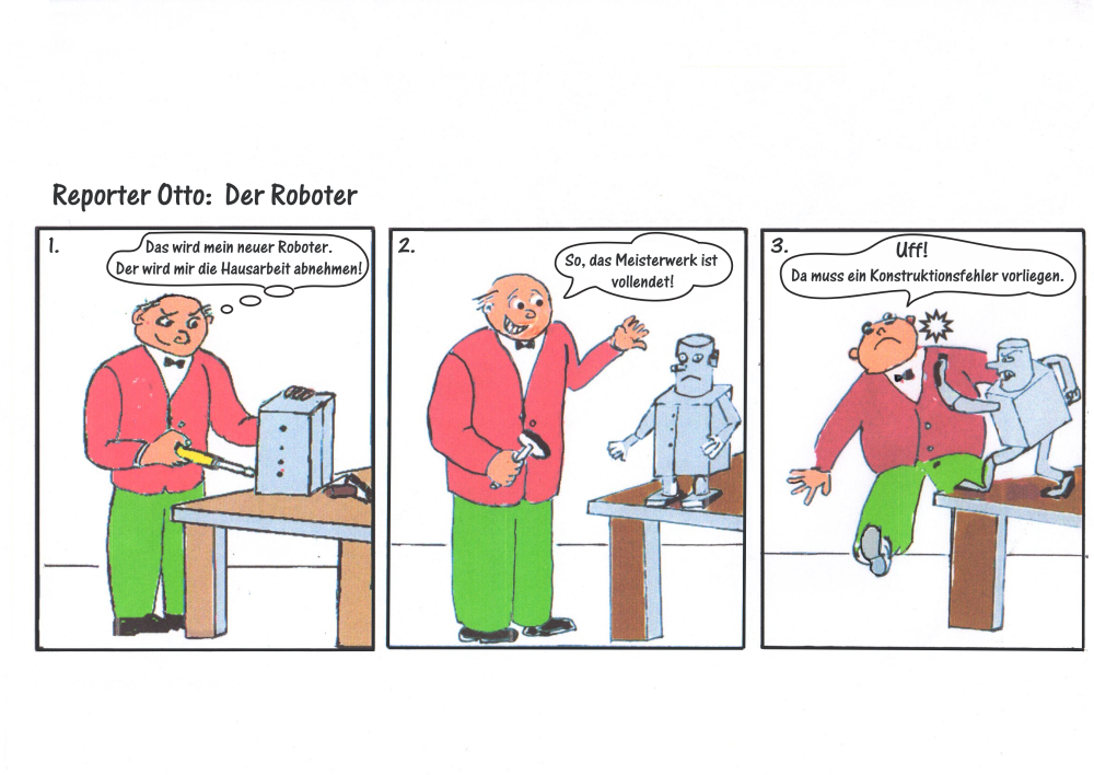 Comic: Reporter Otto - Der Roboter 1