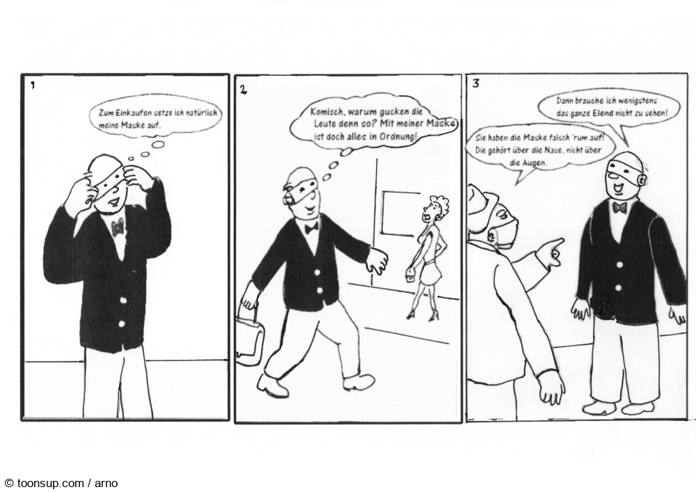 Comic: Reporter Otto - Immer mit Maske 1
