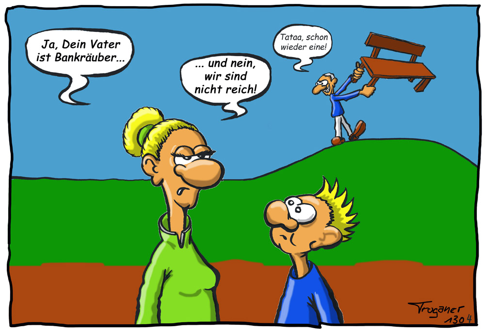 Cartoon: Bankräuber 1