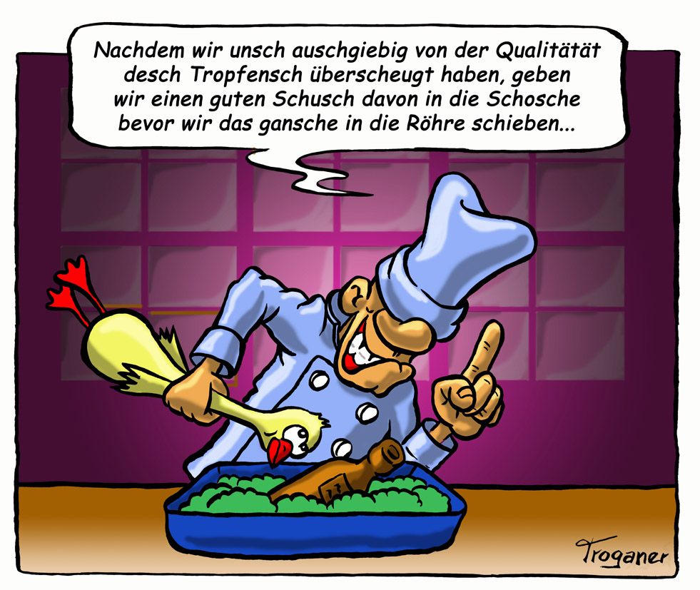 Cartoon: Kochrausch 1