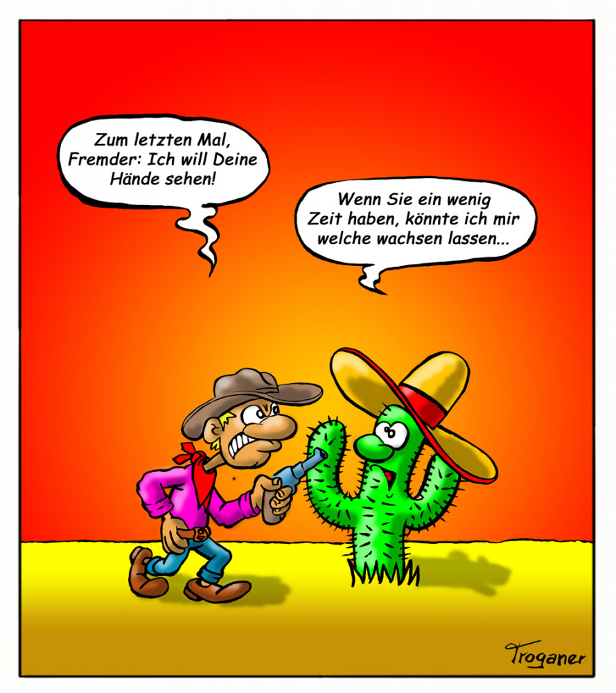 Cartoon: Wüsten-Duell 1