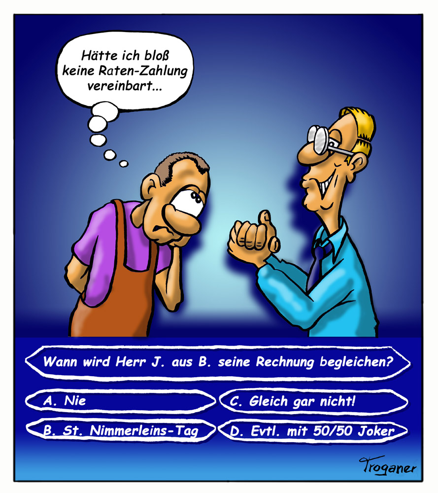 Cartoon: Ratenzahlung 1