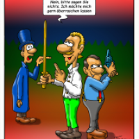 Zwei Duellanten