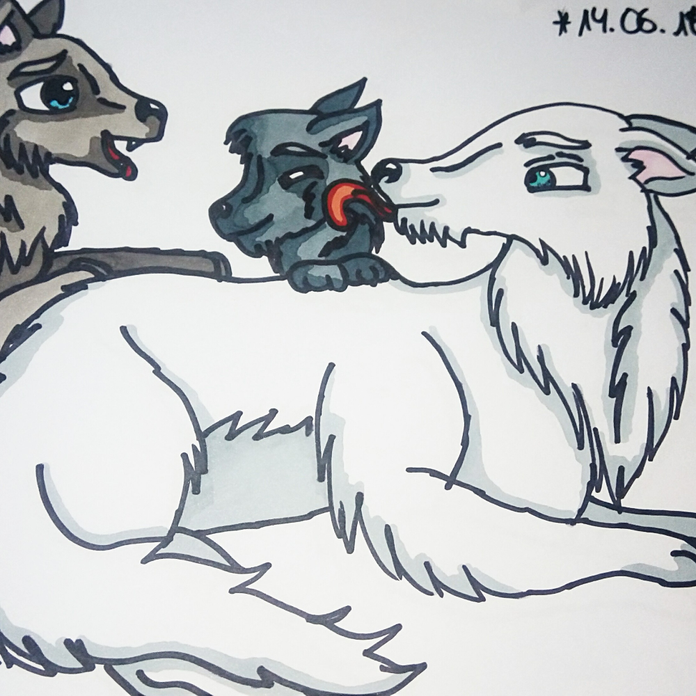 Illustration: Mama wolf 1