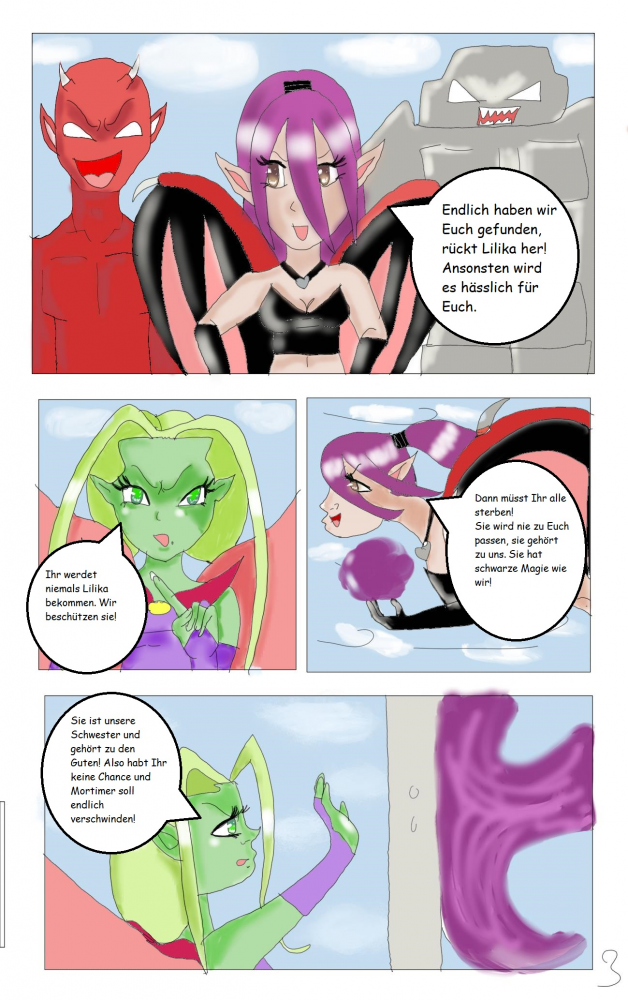 Comic: Die Elementengirls Part 1 Seite 1 - 7 3