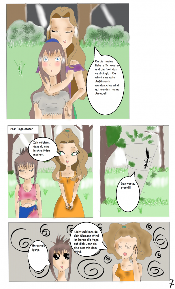 Comic: Die Elementengirls Part 1 Seite 1 - 7 7
