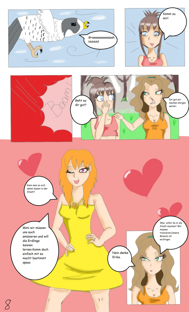 Comic: Die Elementengirls  Part 1 Seite 8- 23 1