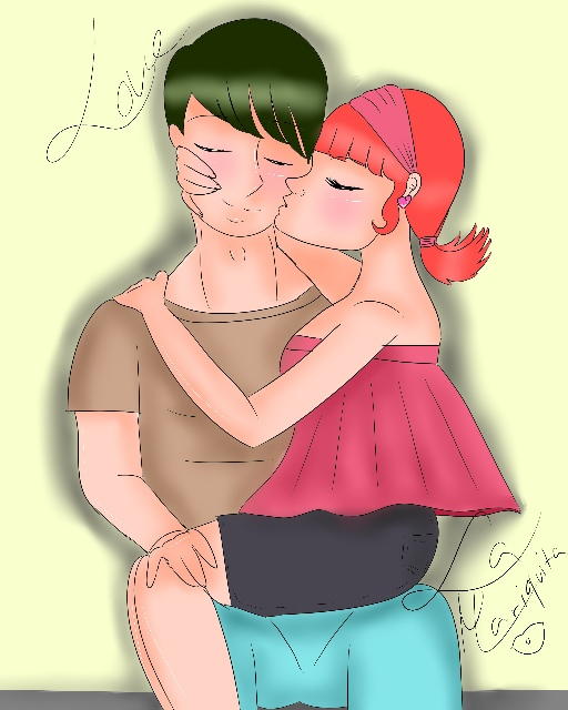 Illustration: Liebespaar 1