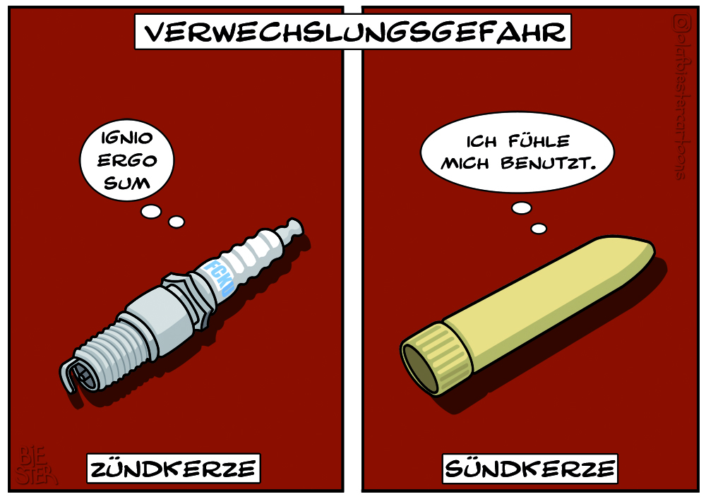 Cartoon: Verwechslungsgefahr I 1