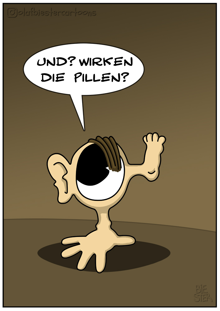 Cartoon: Medikamentenausgabe 1