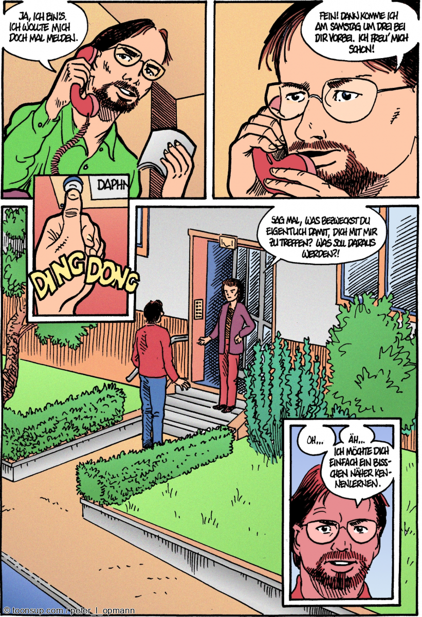 Comic: Beispielseite aus "Daphne erstarrt" 1