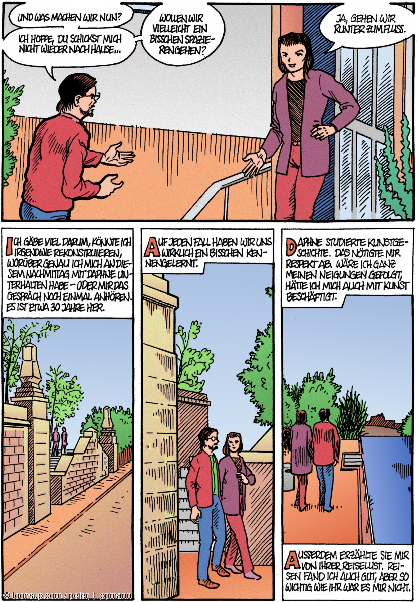 Comic: Weitere Beispielseite aus "Daphne erstarrt" 1