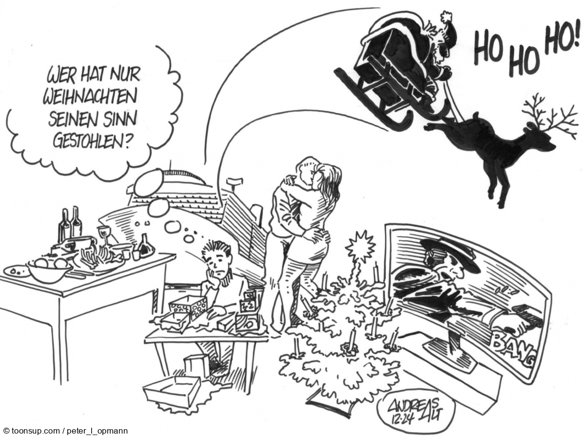 Cartoon: Besinnlicher Cartoon 1