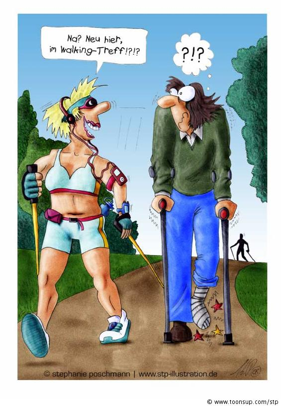 Cartoon: Walking 1