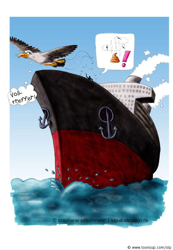 Cartoon: Volltreffer! 1