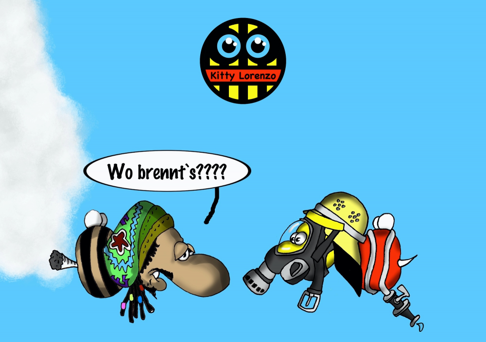 Cartoon: on fire 1