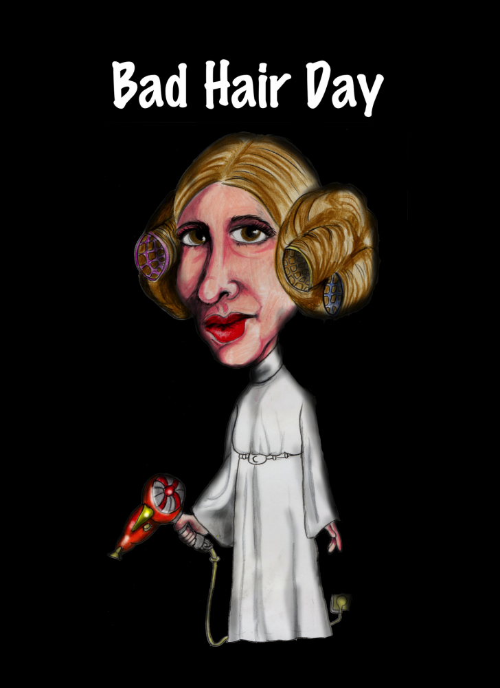 Karrikatur: Bad Hair Day 1