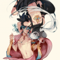 ArtTrade Goay's Characters Rue and Absinthe