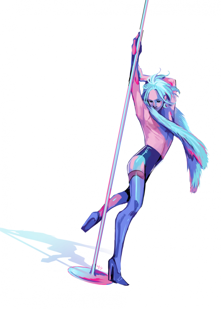 Illustration: Poledancing 1