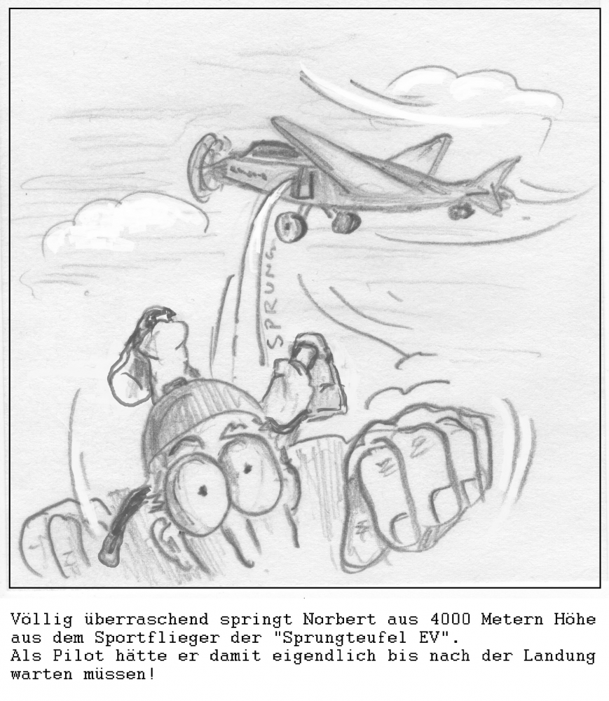 Cartoon: Sportflieger 1