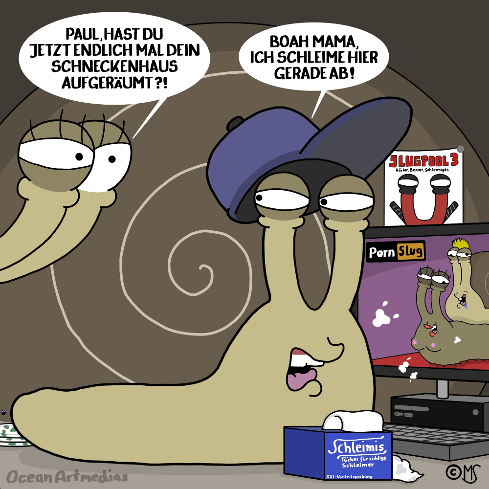Cartoon: Abschleimen 1