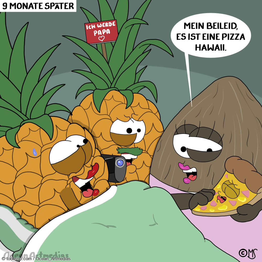 Comic: Pizza und Ananas 2