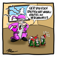 Upventskalender verwaschener Nikolaus