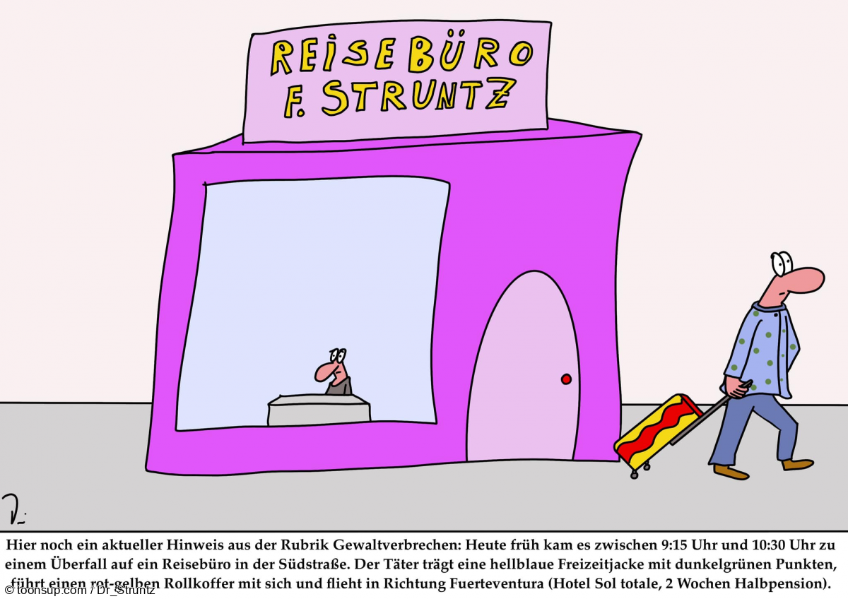 Cartoon: Reisediebstahl 1