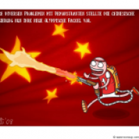 Chinas Olympische Fackel