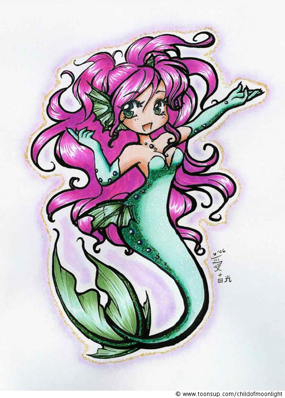 Illustration: Chibi Mermaid 1