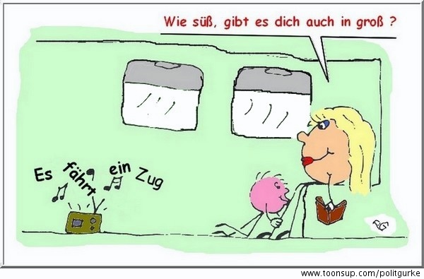Cartoon: Neulich in der Bahn... 1