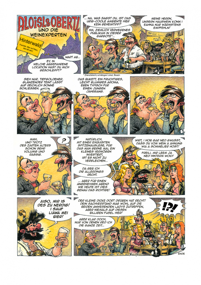 Comic: A & O und die Weinexperten 1