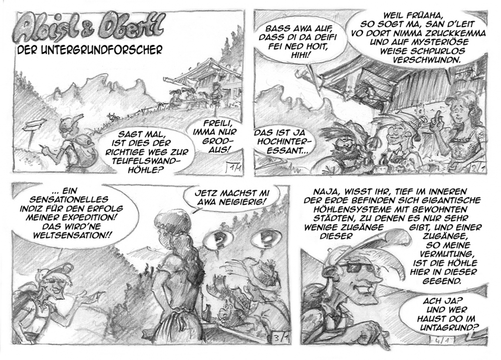 Comic: A & O Der Untergrundforscher 1